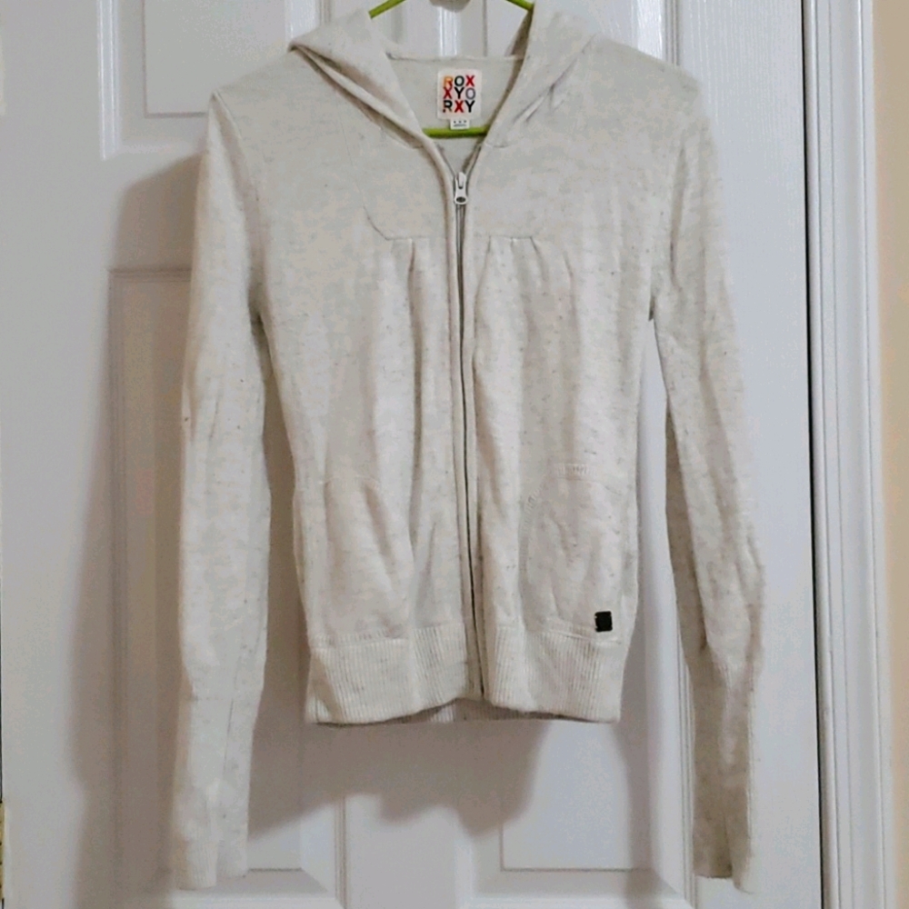 Roxy hooded sweater- off white